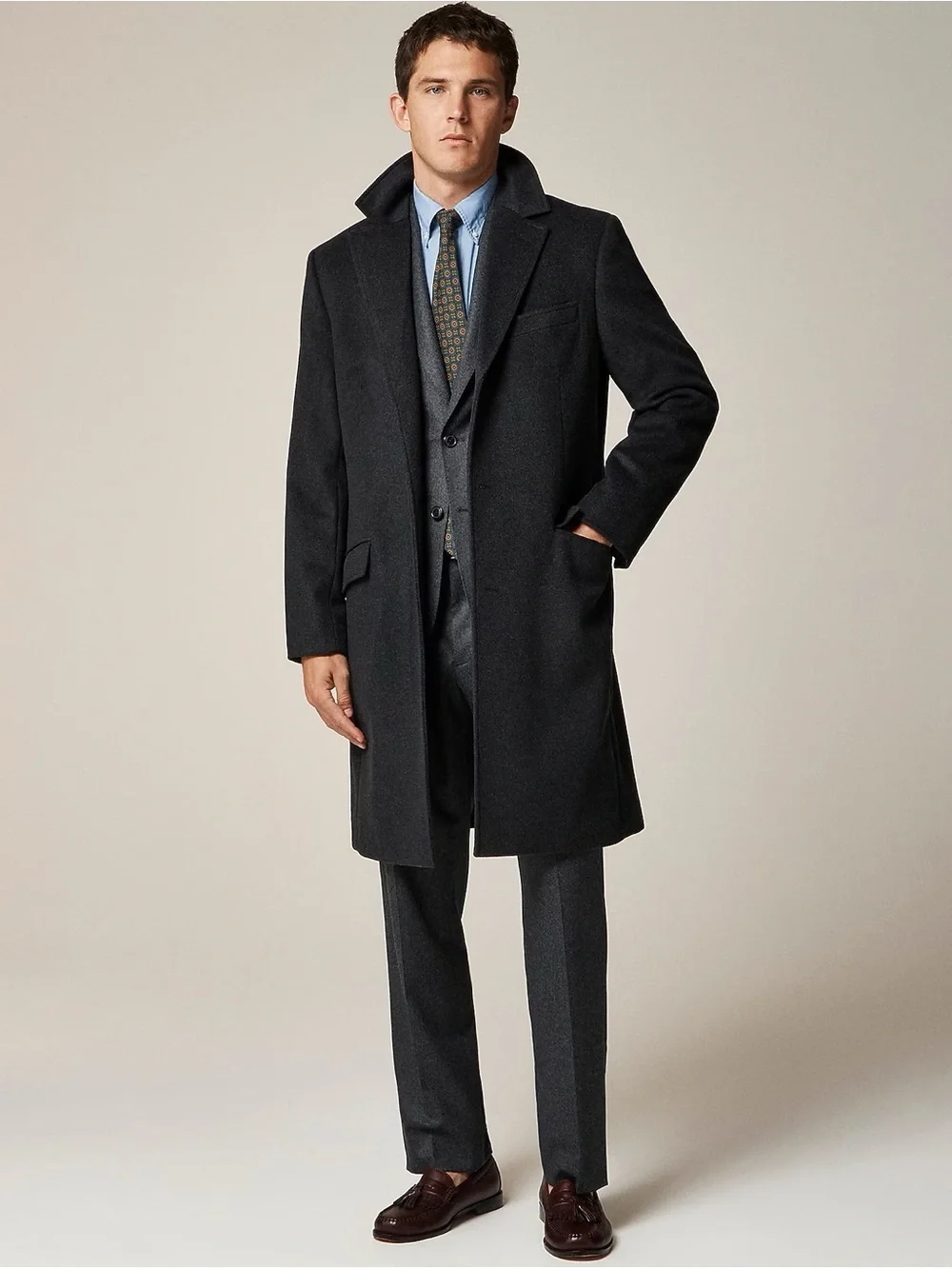 J. Crew Rivington Topcoat in Italian Wool Blend